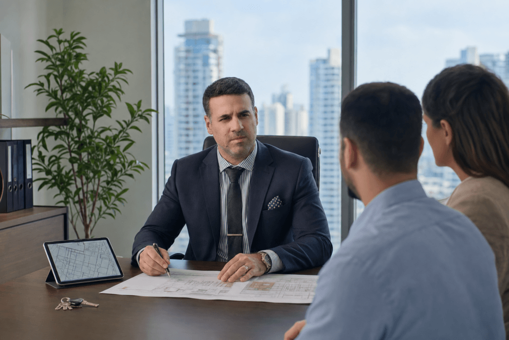 Asaf Arazi-Biton advising clients about converting a leasehold apartment into ownership in Israel