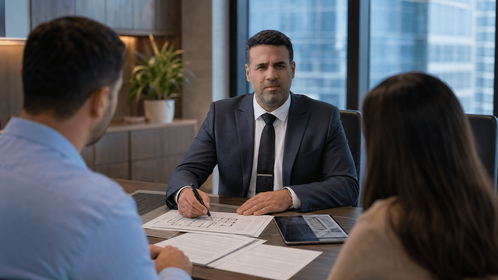 Asaf Arazi-Biton advising clients about registering a cautionary note in an Israeli real estate transaction