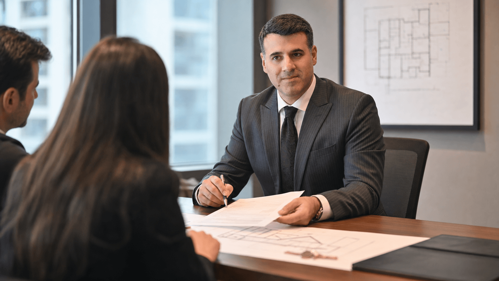 Asaf Arazi-Biton advising clients about selling a mortgaged apartment in Israel