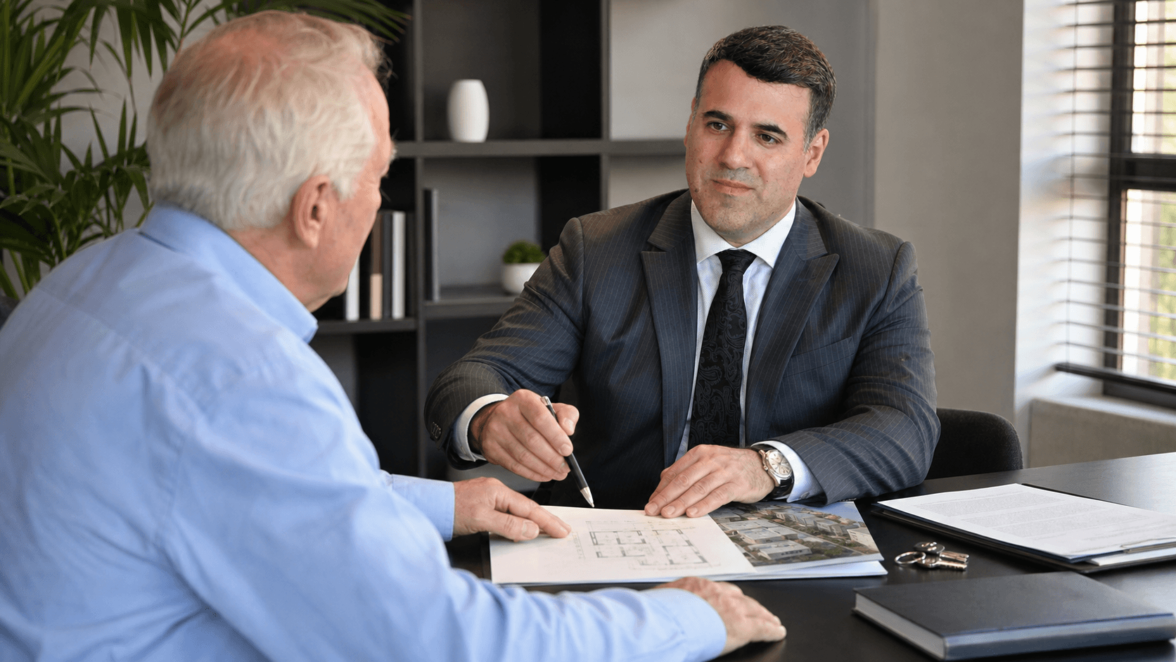 Asaf Arazi-Biton advising a property owner about an enduring power of attorney for real estate assets