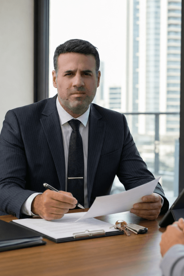 Asaf Arazi-Biton advising a seller during apartment sale negotiations in Israel