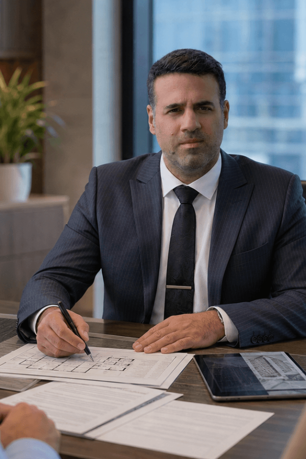 Asaf Arazi-Biton advising clients about registering a cautionary note in an Israeli real estate transaction