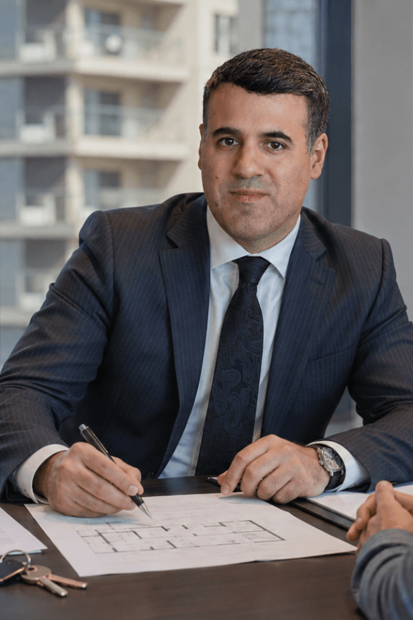 Asaf Arazi-Biton advising clients on buying an inherited apartment in Israel